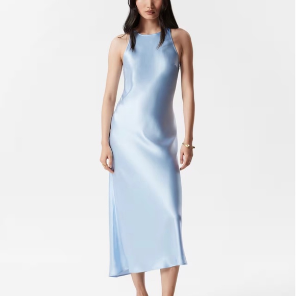 &Other Stories Sleeveless Satin Midi Dress - Picture 1 of 8